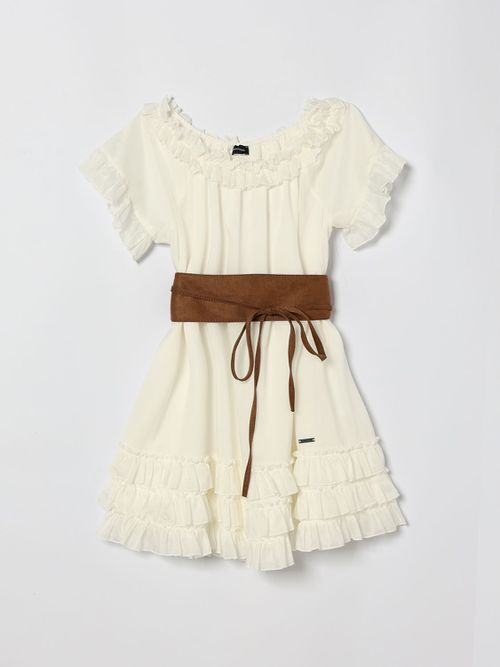 Dress Kids color Yellow Cream