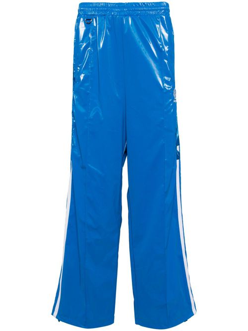 Laminate Track embroidered track pants - Blue