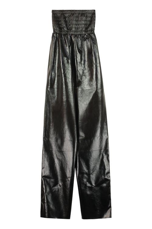 Chic Bandeau Jumpsuit with Wide Leg Trousers