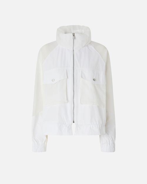 Technical jacket with sheer inserts - M