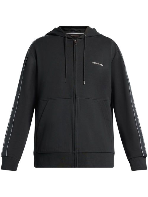 Logo-print hoodie - Black