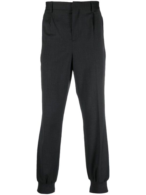 Straight-leg tailored trousers - Grey
