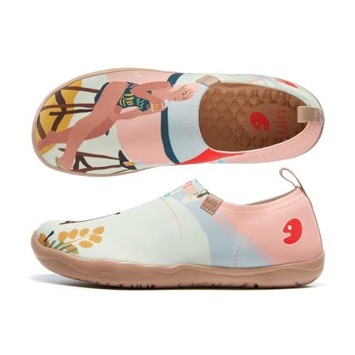 UIN Women's Art Travel Shoes Slip On Loafers Comfort Lightweight Fashion Vacation Sneaker
