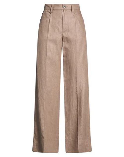 Woman Pants Light brown Size 4 Linen, Brass