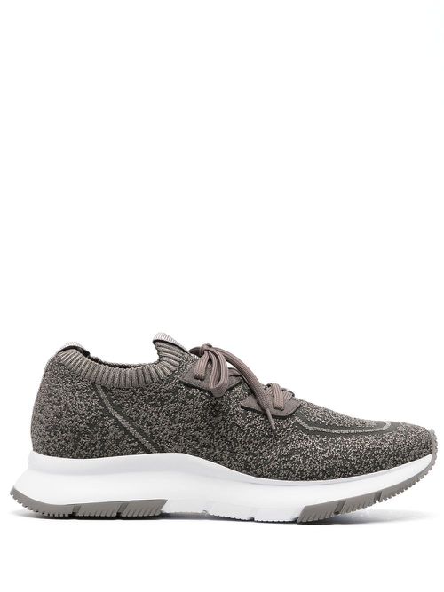 Low-top knit sneakers - Grey