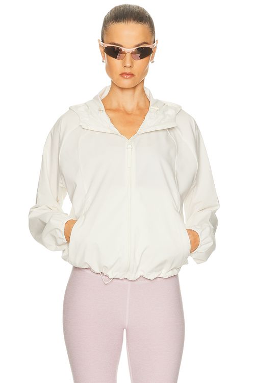 Beyond Yoga Cross Country Packable Jacket in Dove - White.  XS also in L