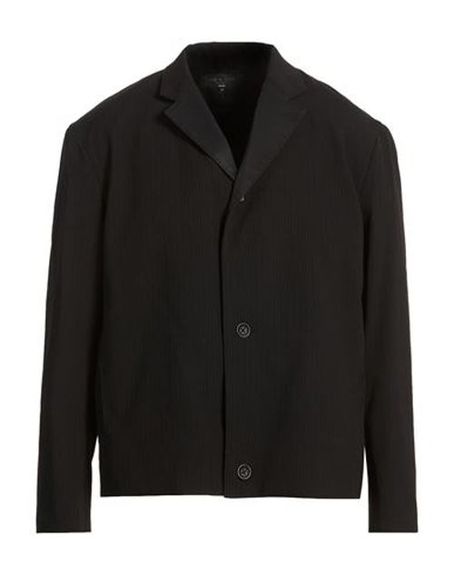 Man Blazer Black Size 40 Virgin Wool, Polyester, Viscose, Elastane