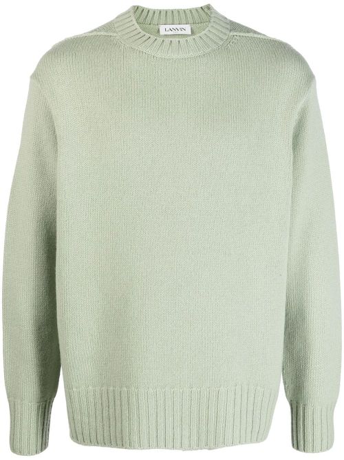 Crew-neck cashmere jumper - Green