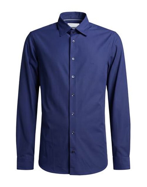 Man Shirt Navy Size 15 Nylon, Elastane
