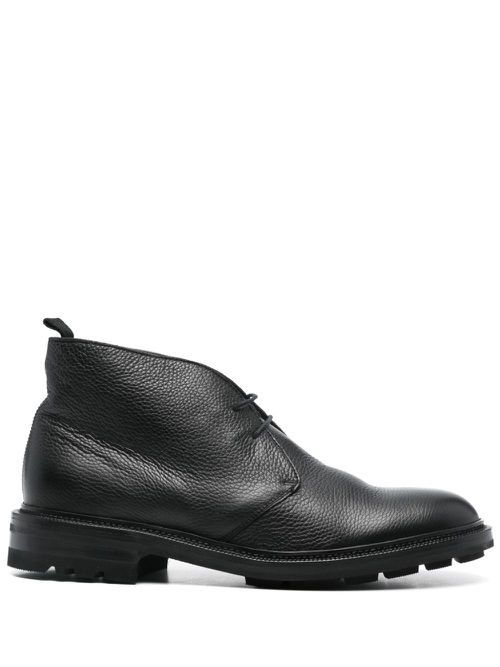 Leather ankle boots - Black