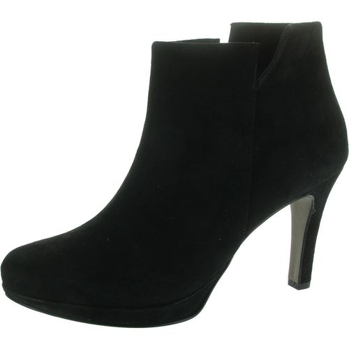 Womens Zipper Suede Booties