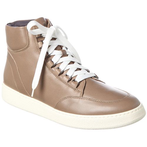 Aquatalia Pete Weatherproof Leather High-Top Sneaker