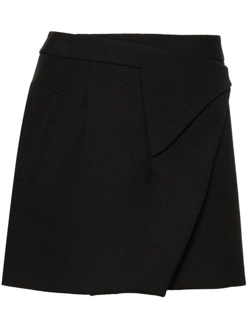 Wrap mini skirt - Black