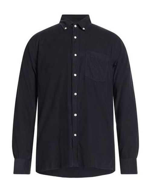 Officine Générale Man Shirt Midnight blue Size M Cotton, Lyocell