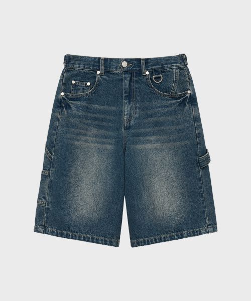 CARPENTER DENIM SHORTS BLUE