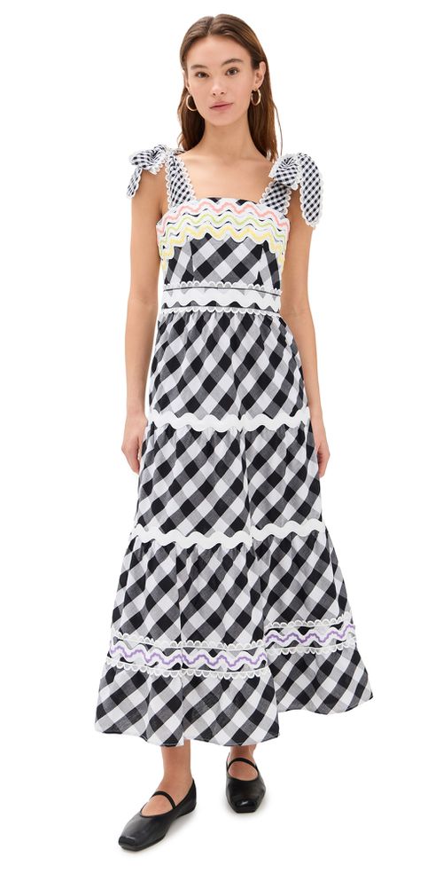 Jade Vichy Black Dress Multi