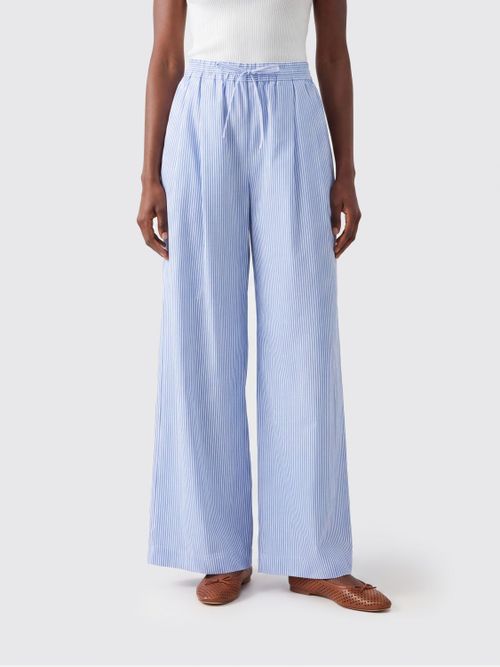 Pants Woman color Gnawed Blue