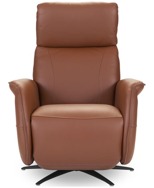 Lennix Leather Tv Recliner with Massage, Created for Warm Brown