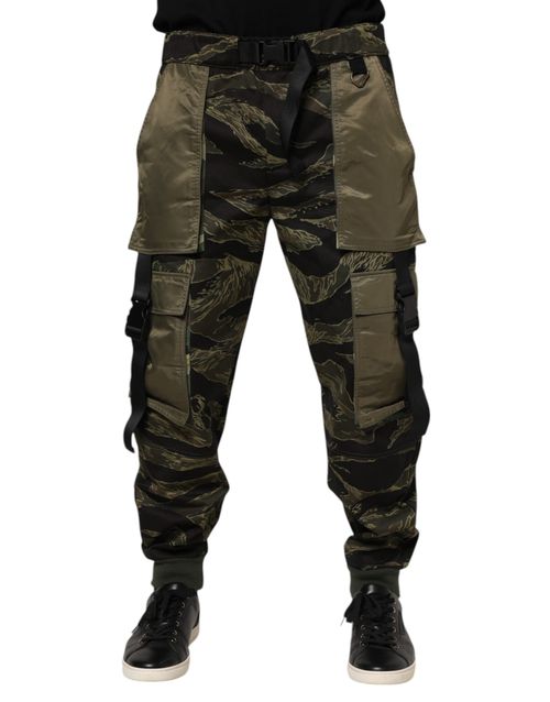 Dolce & Gabbana Multicolor Cargo Camouflage Men's Pant