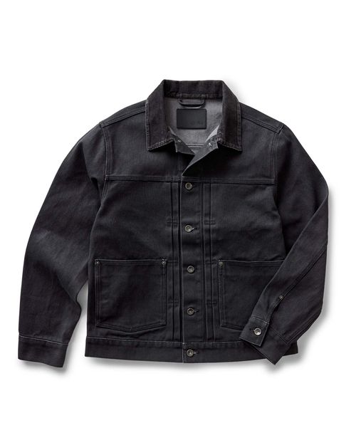 Men's Organic Cotton Ryder Jacket in Coal Chipped Canvas