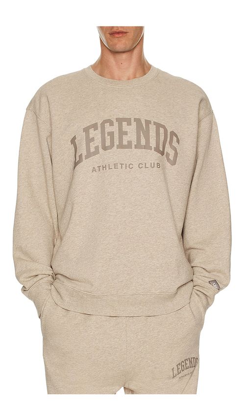 Legends Fairfax Varsity Crew Sweatshirt in Brown. L. Also in
