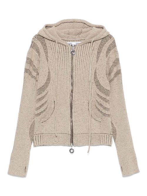 Charlie Constantinou knit zip hoodie - Neutrals
