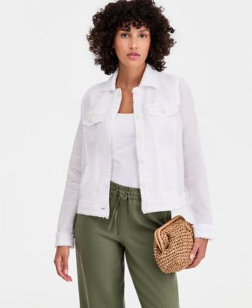 Womens 100 Linen Jacket Created For Macys