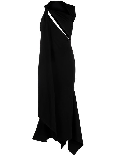 Cut-out midi dress - Black