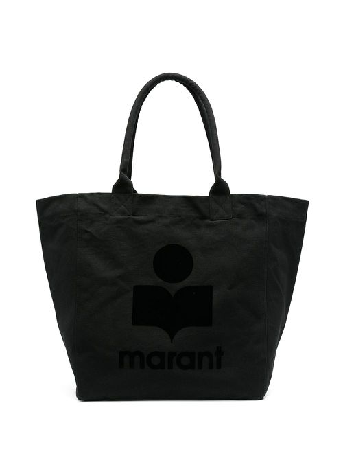 Logo-print tote bag - Black