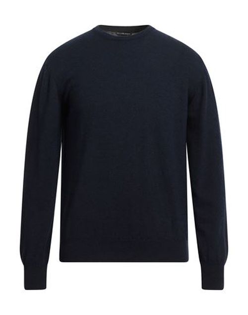 Man Sweater Midnight blue Size 40 Virgin Wool, Viscose, Polyamide, Cashmere