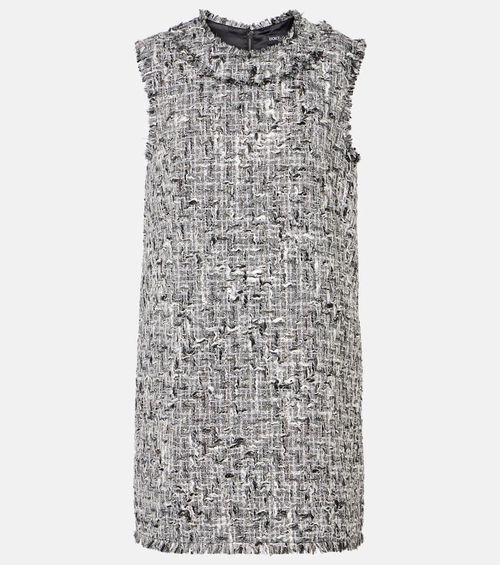 Tweed lamé minidress