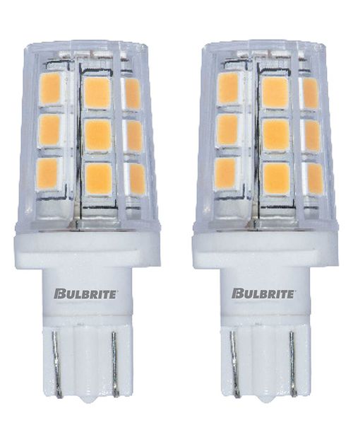 Pack Of 2-LED Mini T3 Wedge Base Light Bulb 20 Watt