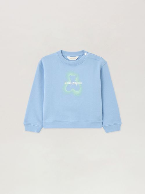 Spray Bear Crewneck Kids  Celeste/light Blue
