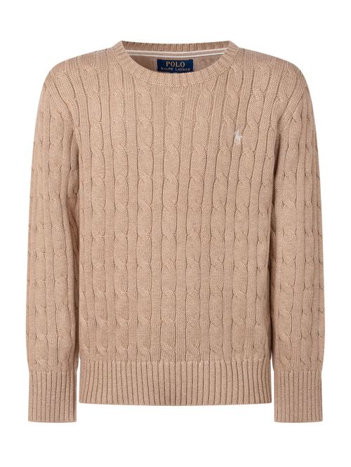 Kids Brown Knitted Sweater