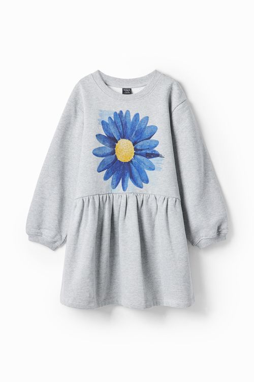 Dress with flower illustration