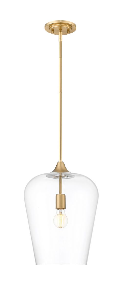 Joliet 1-Light Pendant in Burnished Bra