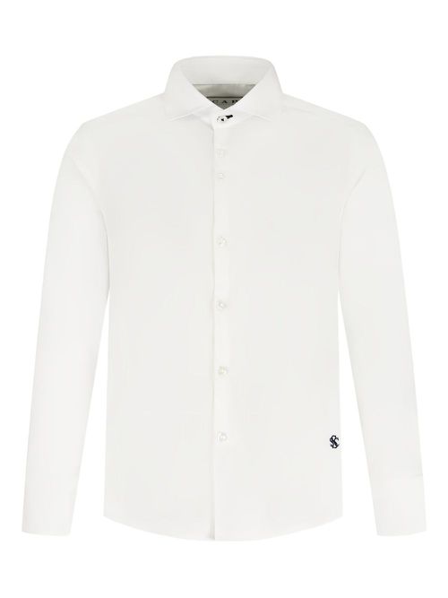 Cutaway collar shirt - White