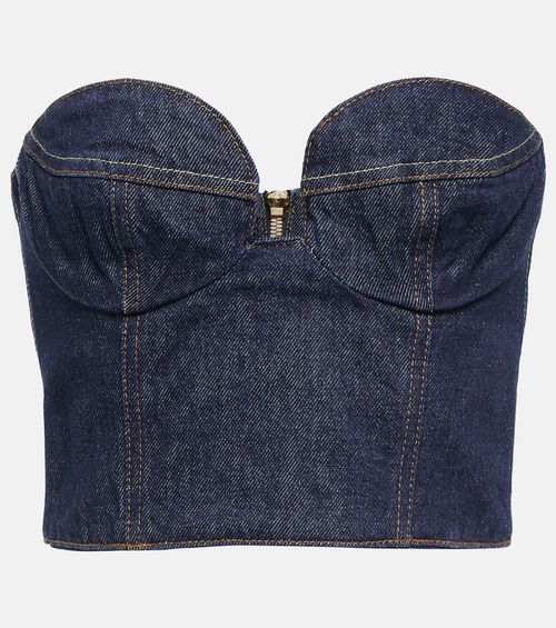 Denim bustier