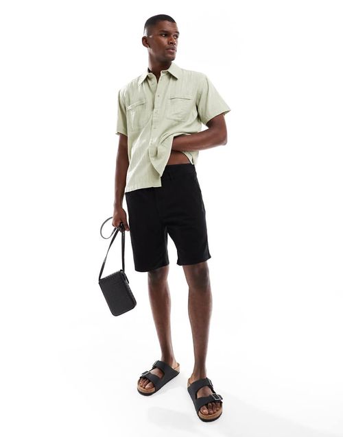 Chino shorts in black