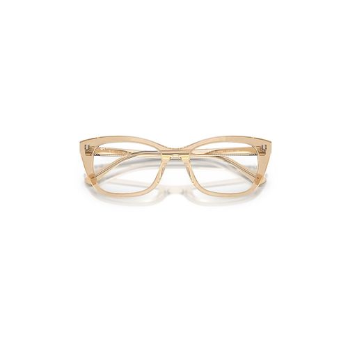 Ray-Ban Rb5433 Optics Change Eyeglasses Photo Waves Brown Frame Clear Lenses Polarized 52-19