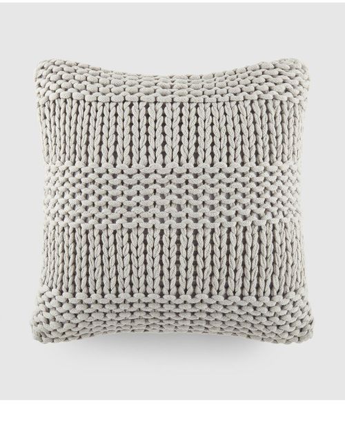 Cozy Chunky Knit Throw Pillow