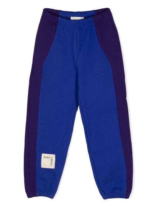Colour block trousers - Blue