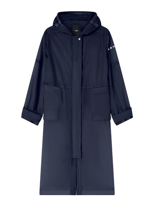 Navy Blue Long Parka