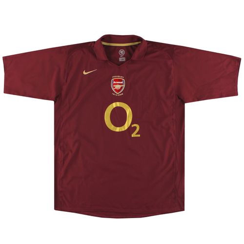 2005-06 Arsenal Nike Commemorative Highbury Home Shirt *Mint* - Arsenal / Mint / Large