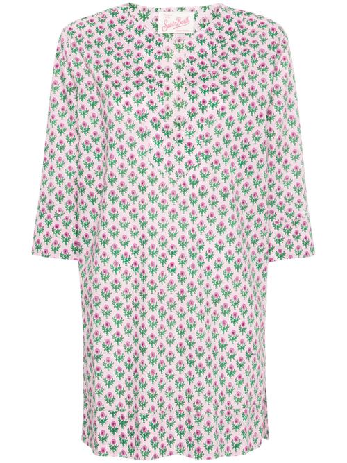 Macha floral-print dress - Pink