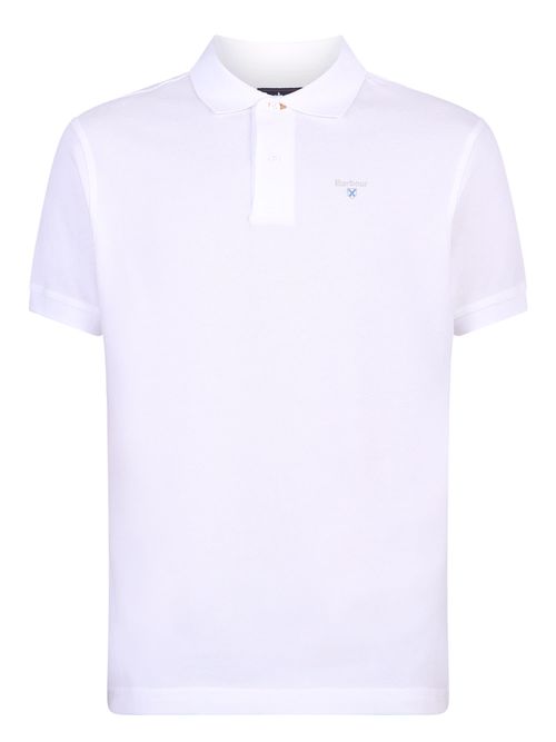 Embroidered-logo polo shirt