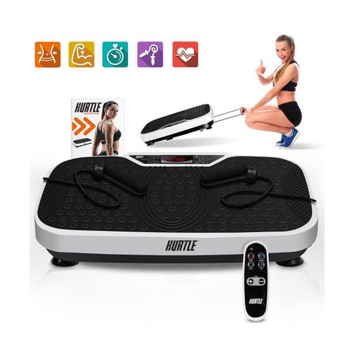 Core Fitness Training Vibration Machine With Adjustable Speed - White