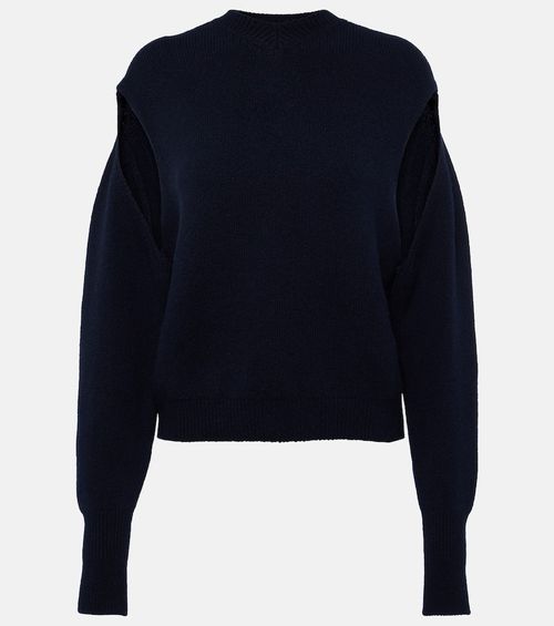 Cutout cashmere-blend sweater