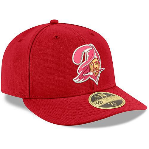 Men's New Era Red Tampa Bay Buccaneers Omaha Throwback Low Profile 59FIFTY Fitted Hat