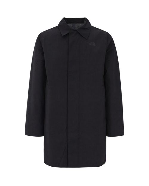 Black Shirt Collar Parka Jacket